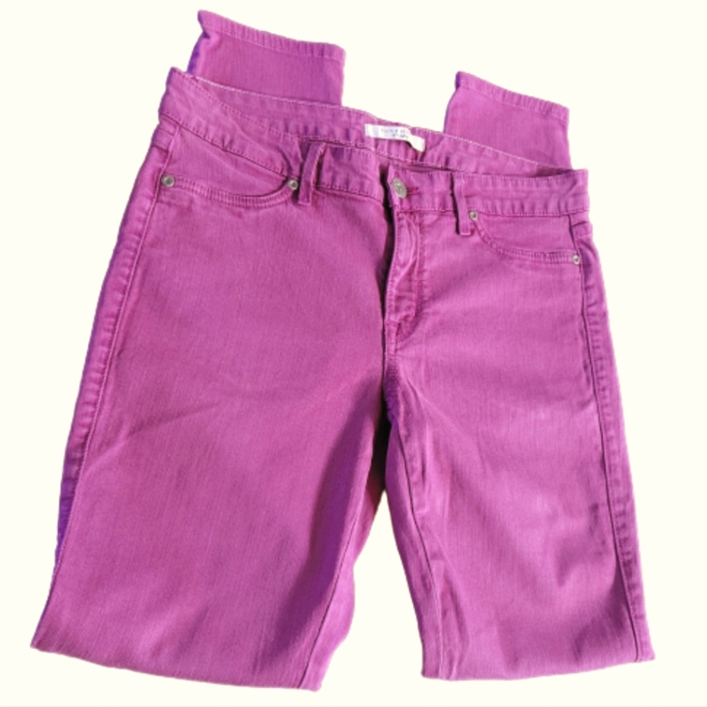 Rich and Skinny Colored Skinny Jeans  Wine  Midrise  Stretch Women's Size 30